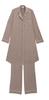 Inujirushi Honpo Fairy Premium Stretch Maternity Pajamas, Size M, Mocha (MC), 2248728