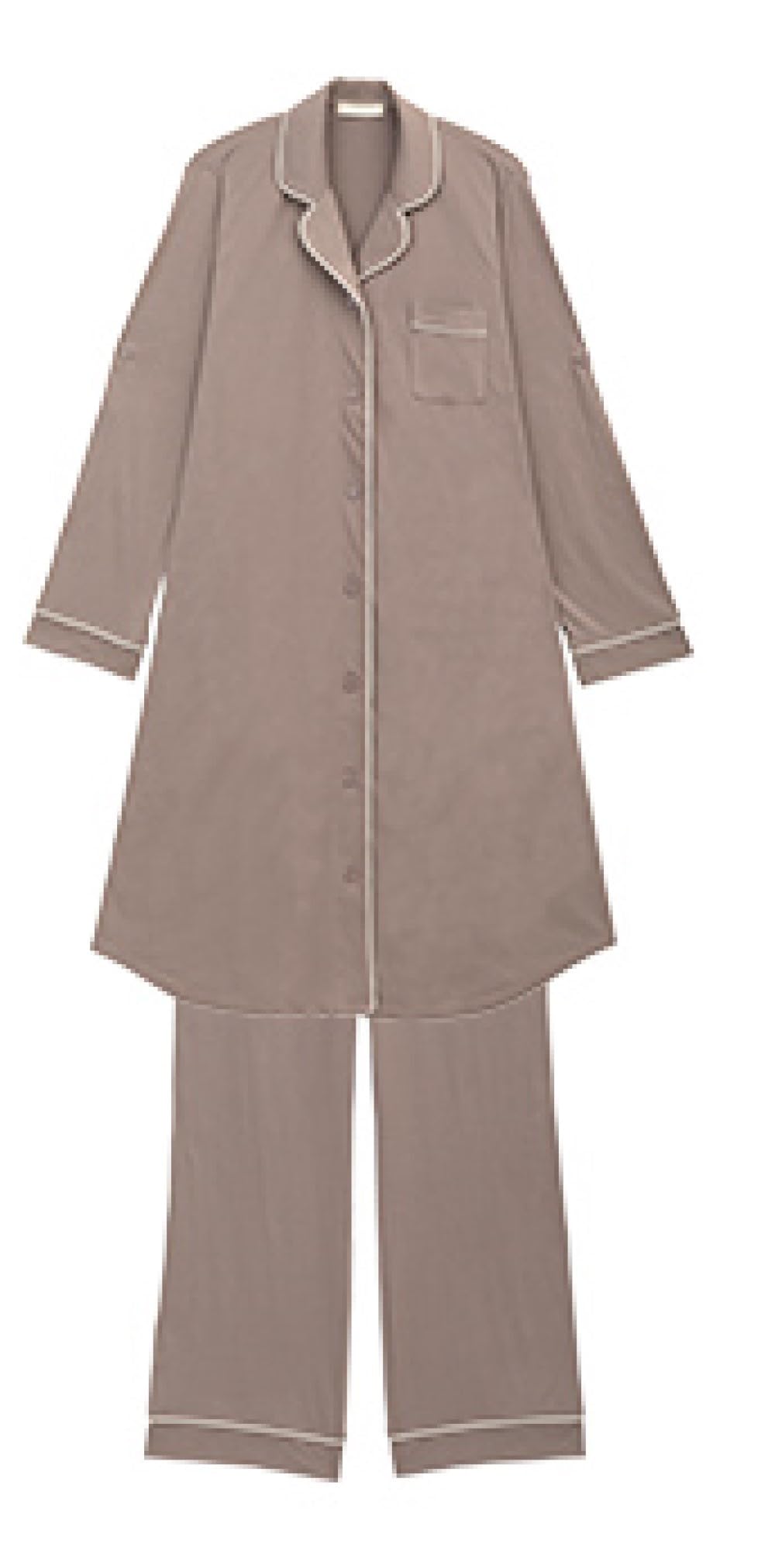 

Inujirushi Honpo Fairy Premium Stretch Maternity Pajamas, Size M, Mocha (MC), 2248728