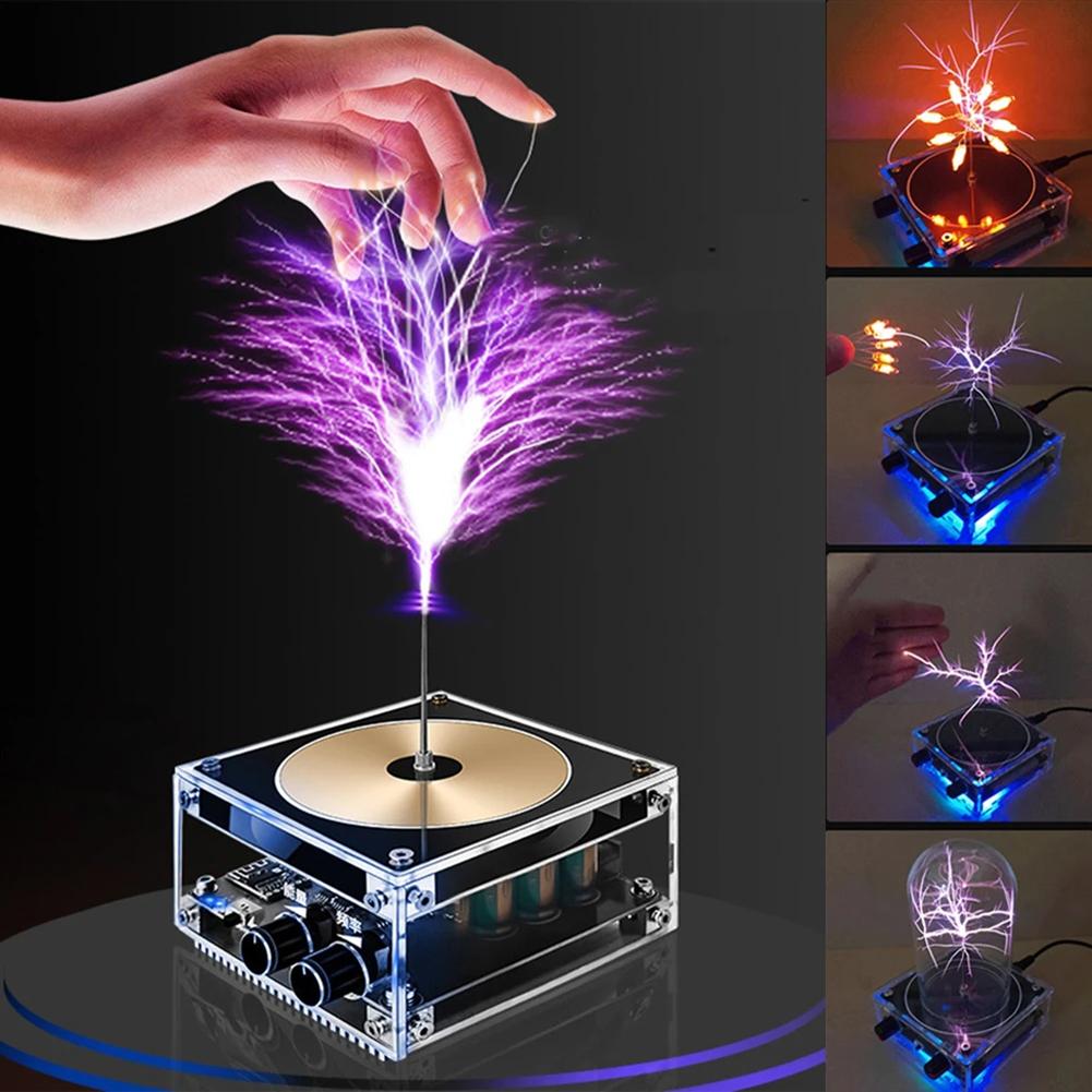 Music Tesla Coil Bluetooths-compatible For Tesla Coil Speaker Wireless Touchable Electric Arc Generator Artificial Lights