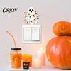 Cartoon Wall Stickers Halloween Ghost Decorative Switch Sticker, Fairy Lamp Decal for Light Seasonal Switch, Removable Sticker Bedroom Living