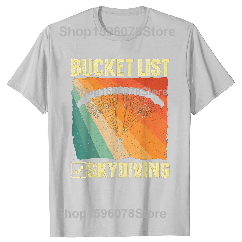 Funny Skydiving Art For Men Women Skydiver Sky Diving Lover T Shirt Fashion Cotton Short Sleeve Oversized Loose Tshirt Tops
