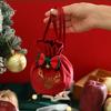 2pcs Elegant Christmas Gift Bags with Drawstring Closur-Foldable Party Favor Bags for Holiday Decorations,Thanksgiving,New Year