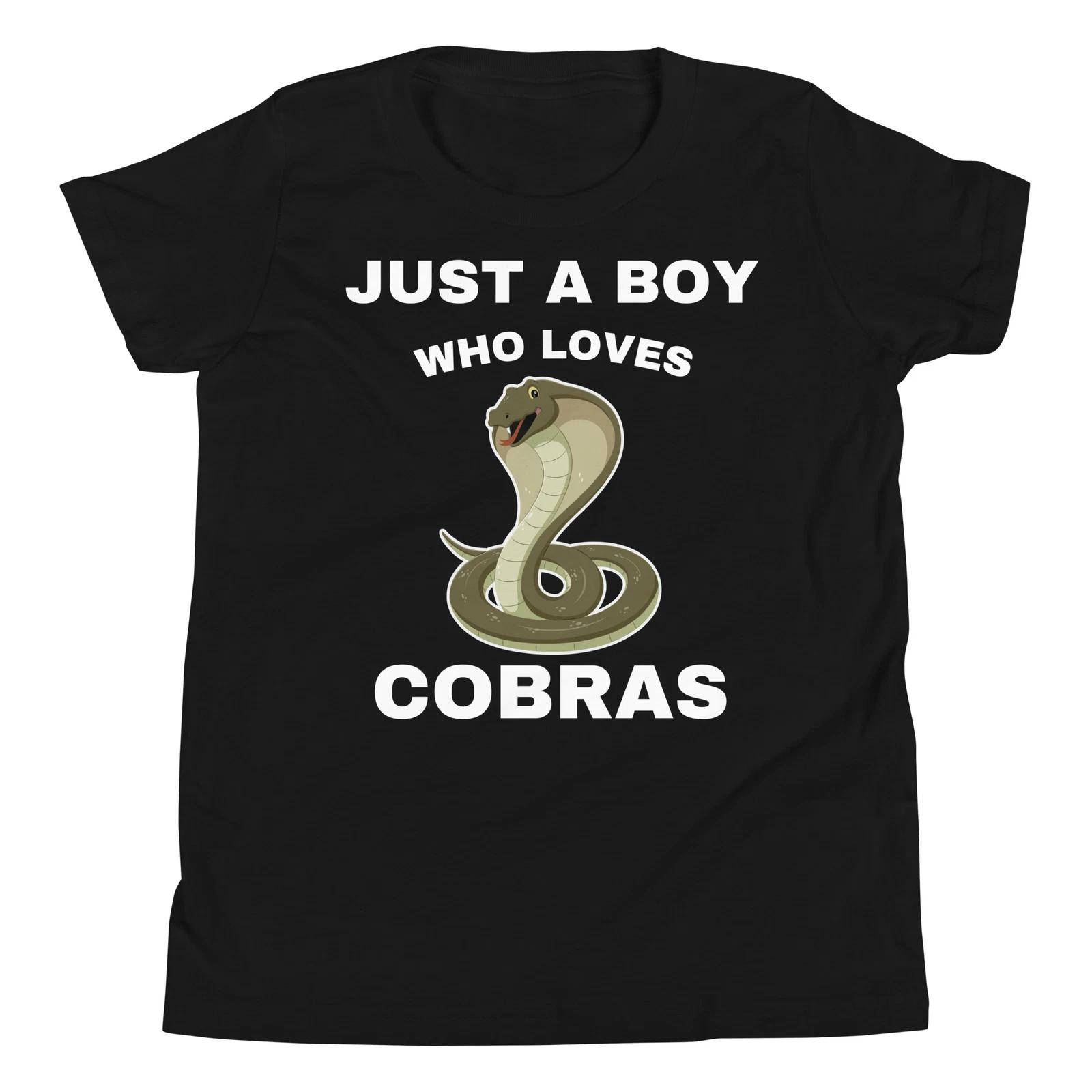 Just A Boy Who Loves Cobras Cobra Snake Reptile Lover Youth T-Shirt 130