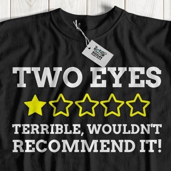 Unisex Funny Glass Eye T-Shirt Eye Surgery Gifts Glaucoma Cancer Removal S