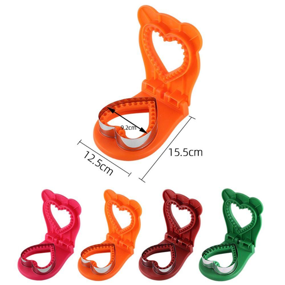 Stainless Steel DIY Sandwich Cutters Mould Heart-Shaped Lunch Box Decor Toast Bread Mold Sealer Flip Sandwich Cutting Tool