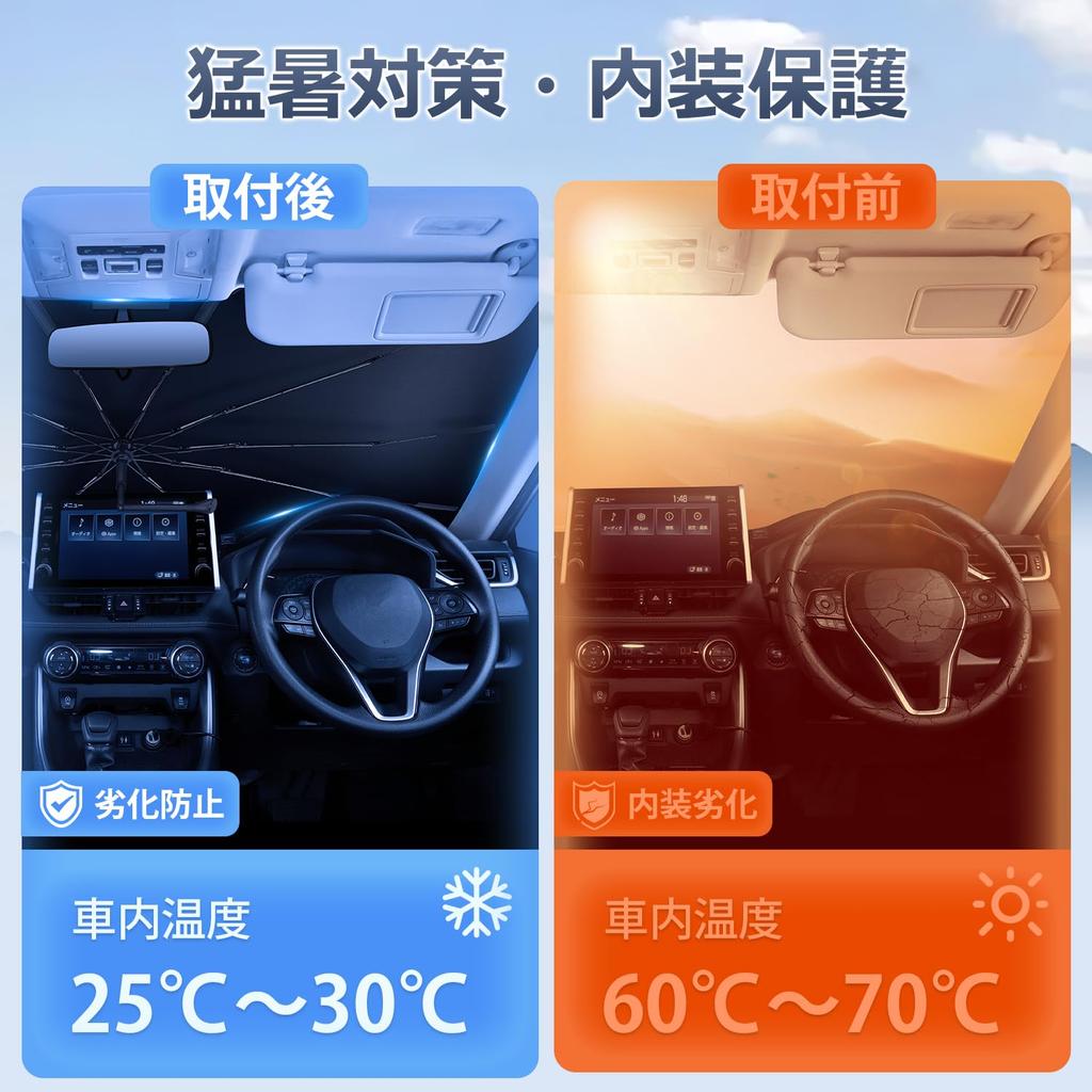 Improved Mozan Windshield Sunshade for Toyota Hiace 200 Series Widebody 2004 Present Fiberglass Sunshade with Flexible UV Light Heat Perfect for and