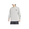 Nike Sportswear NAI-KE Series Warm Comfortable Breathable Lightweight Long Sleeve T-Shirt Men Tops Light-Iron-Ore-Gray HQ0893014