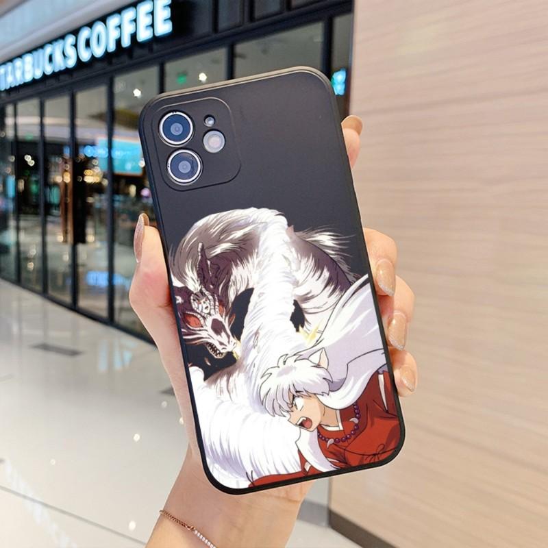 Inuyasha Sesshomaru Phone Case For IPhone 14 11 12 13 Pro Max X XR XSMax 6 6S 7 8 Plus SE 2022 Soft Square Color Phone Cover