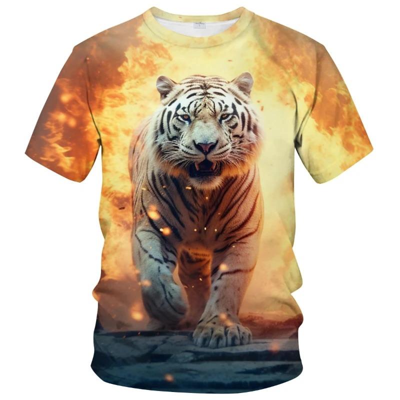 The 3D printed men's T-shirt for the summer of 2026is a bestseller for sports fitness exercise casual fashion and lightness