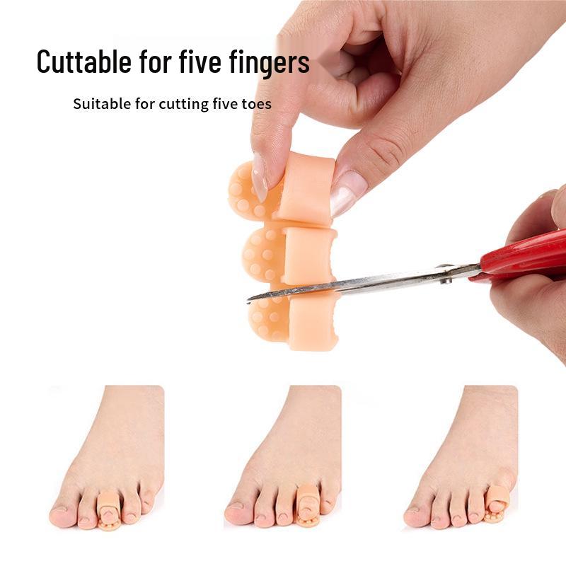 Silicone Adjustable Three-Hole Toe Separator & Corrector