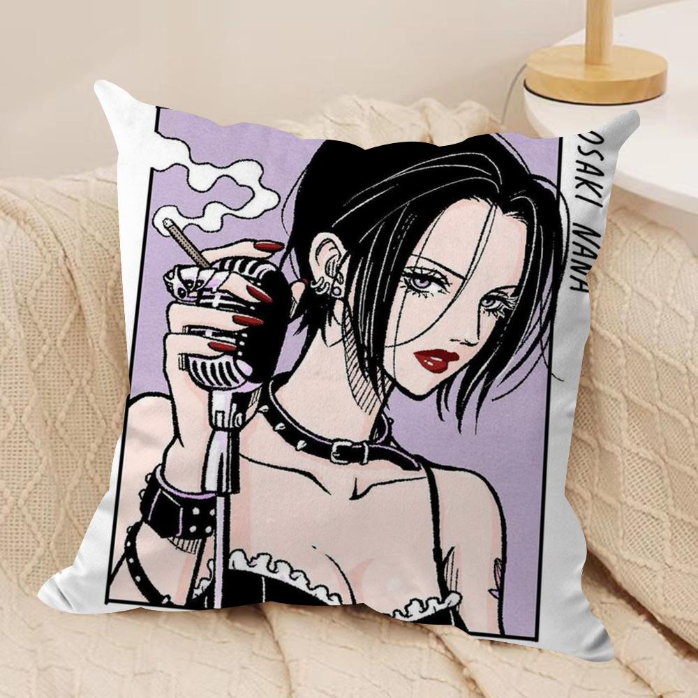 Arrival N-Nana Anime Cushion Cover Soft Plush Double-Sided Printed Sofa Pillow Cushion Cover | Cozy All-Season Decor Gift