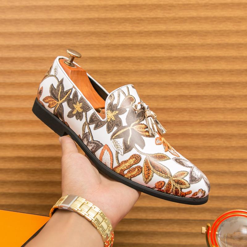 New Black Yellow New Dress Shoes for Men Lace-up Designer Party Business Office Oxfords Pointed Toe Big Size 2024 Autumn Loafers