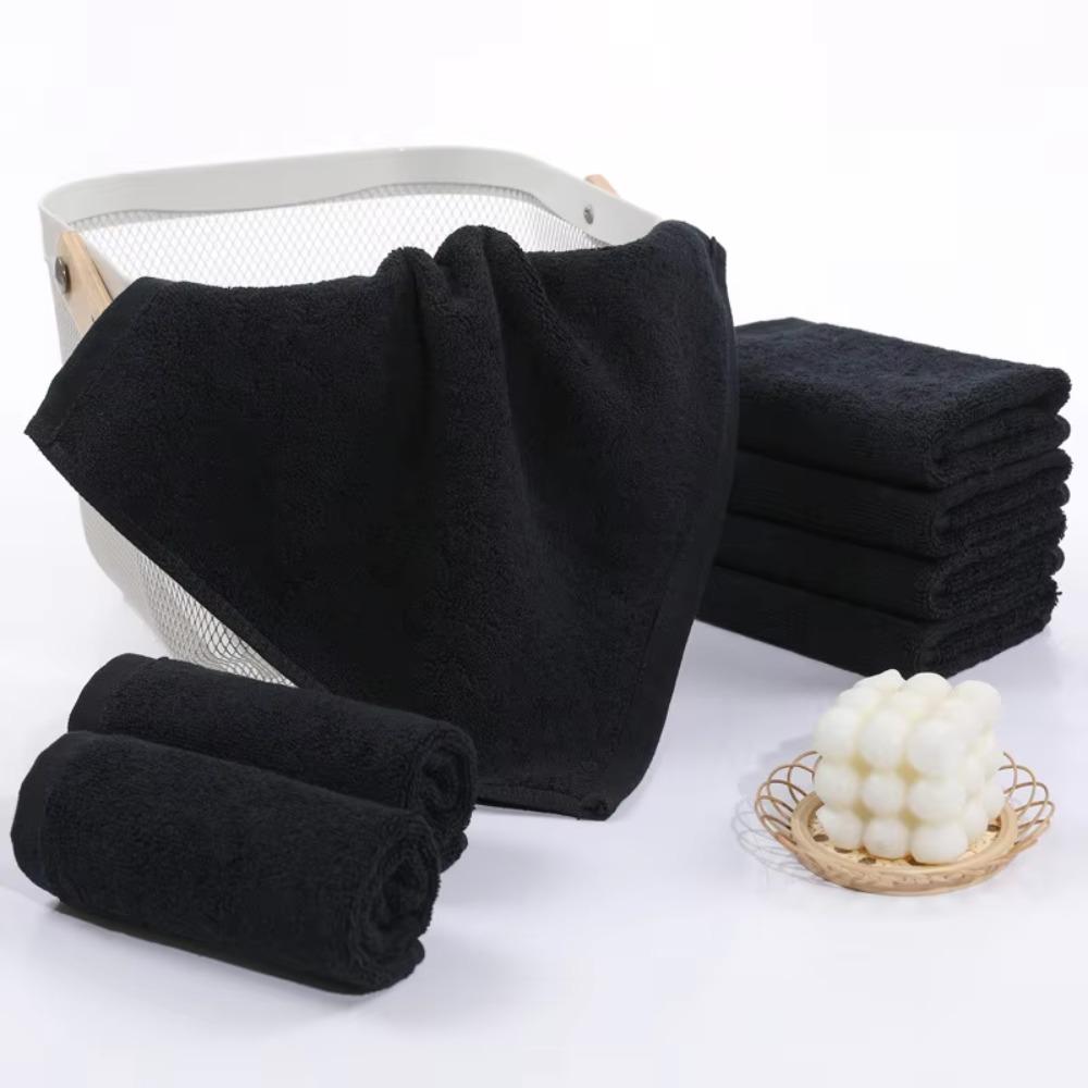 Black Bath Towel Cotton Household Towel Daily Necessities Adult Kids Towel  Fitness