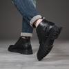 Fashion Black Men's Boots High Quality Minimalist British Style Outdoor Leisure Business Party Wedding Comfortable Motorcycle Shoes Hot