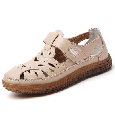 35-42 Damskie Letnie Modne Buty z Pustymi Otworami Plus Size Casualowe Damskie Buty Płaskie Sandały