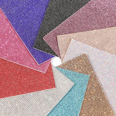 24* 20cm Self-Adhesive Rhinestone Sheet Glitter Trim Applique Crystal Sticker Home Decor Bling Paster Gifts Decoration DIY Tools