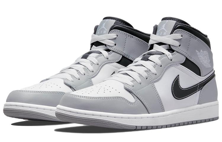 Air Jordan 1 Mid 'Light Smoke Grey' 554724-078