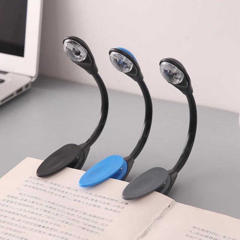 Night Light Mini Reading Lamp Curved Folding Portable Desk Clip Desk Lamp Eyes Friendly Anti-flicker