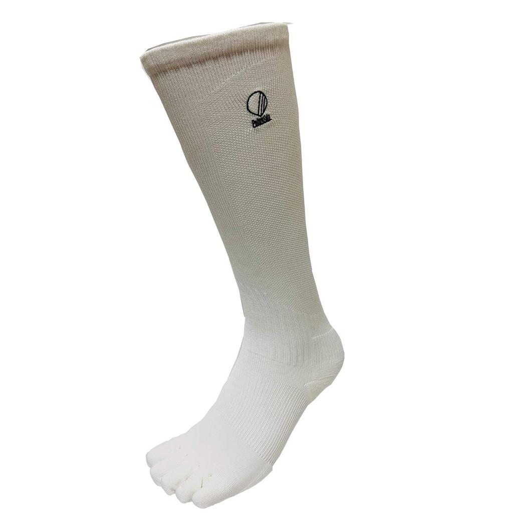 Palourde JushinSOX Long Gravity Size Made In Fits Five Shock Grip L0001 Socks, White, Small, 21-23cm, Japan, Muscle-Adjusting Socks, Toes, Cushioning,