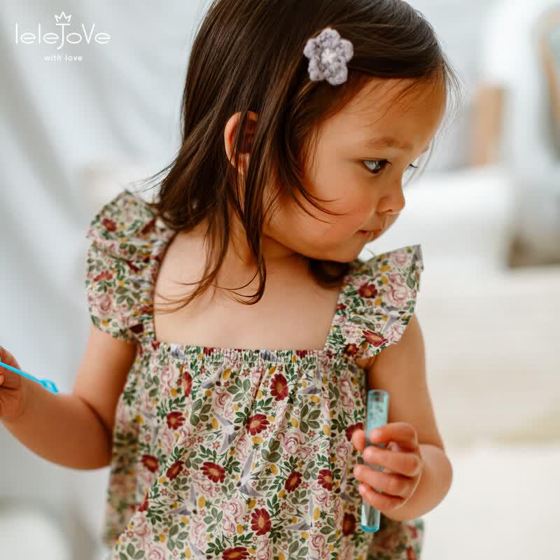 LELE JOVE Nordic Crochet Flower Hair Clip for Babies F