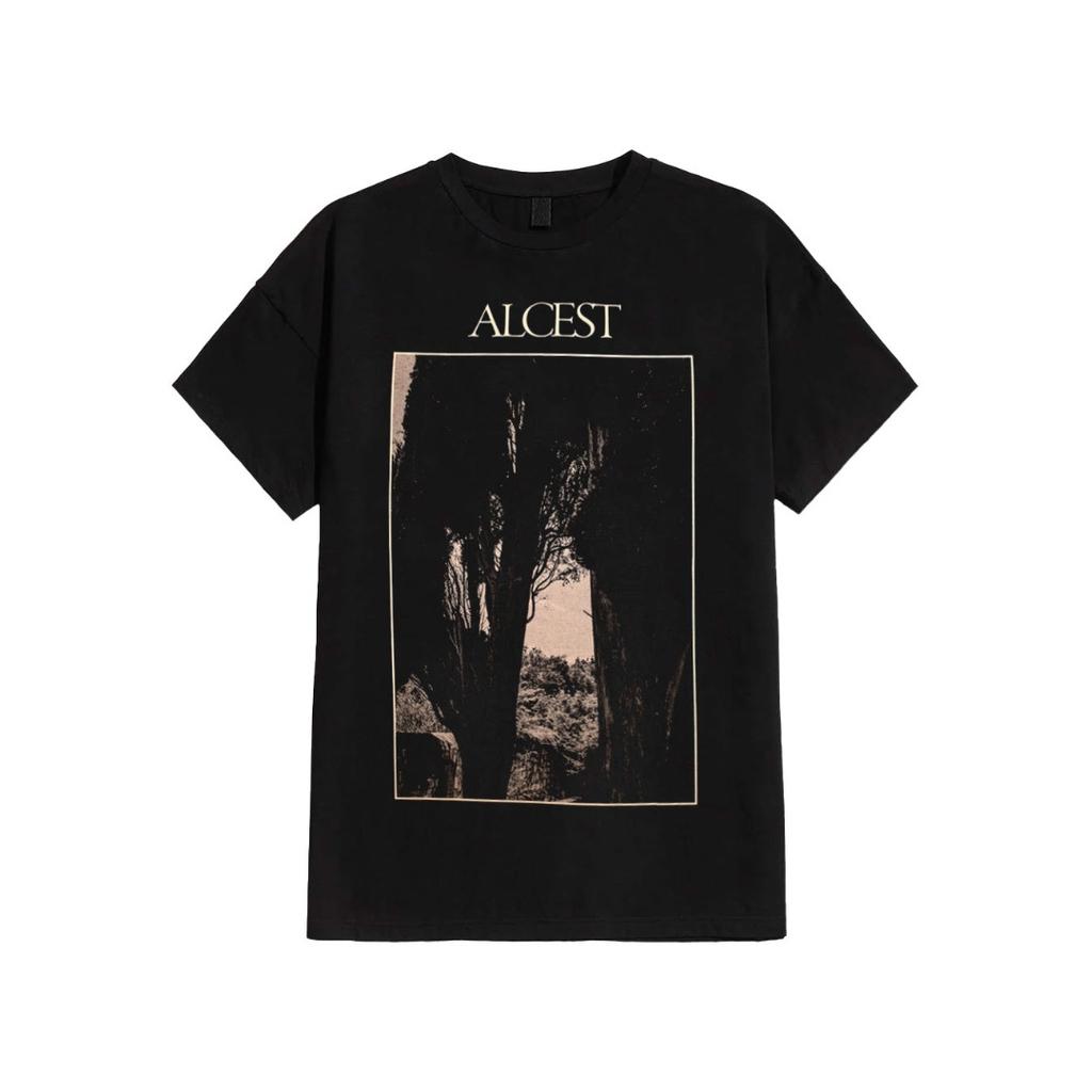 German Band Alcest Black Metal Style T-Shirts Men Women Casual Cotton Short Sleeves Oversized Y2k Streetwear Female Male Clothing
