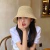 Wendbarer Eimerhut für Damen, trendiger vielseitiger Sonnenhut in koreanischer Version, dünner atmungsaktiver Gesichtsbedeckung für den Sommer, Sonnenschutzhut, Sonnenhut für Damen