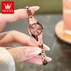 OLEVS Luxury Fashion Women's Watches Rose Tungsten Steel Elegant Brand Quartz Watch for Lady Beautiful Trend Original Wristwatch