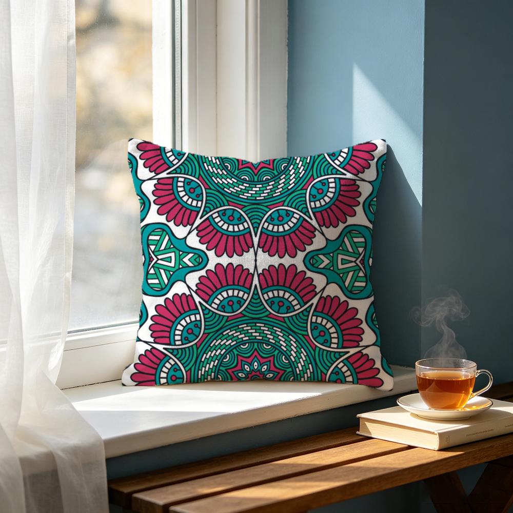 EEthnic Mandala Vintage Seamless Pattern Cushion Cover Cushion Cover Set Pcs x x x Pillowcase Decorative Sofa Home