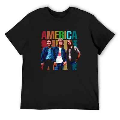 America Band Bass Player T-Shirt Man Clothes Oversized Graphic Tee T-shirts Oversize T Shirts for Men