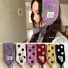 Warm and Sweet Korean-style Ear Warmers with Polka Dot Design, a Versatile Scarf for Women, Perfect for Autumn and Winter, Providing Warmth and Ear