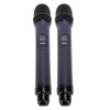 Wireless Microphone Karaoke Mic Dual Handheld Dynamic System with Rechargeable Receiver for Party Church Meeting