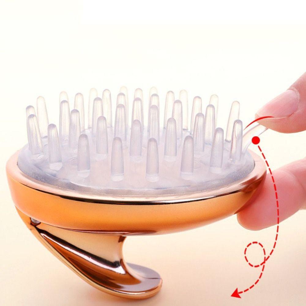 Handheld Silicone Massage Comb SPA Hair Washing Comb Soft Shower Brush  Women