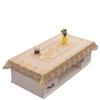 Waterproof, Heat-Resistant PVC Tablecloth - Oil-Proof, Wash-Free, European Style Rectangular Dining or Coffee Table Cover, Pastoral Design.