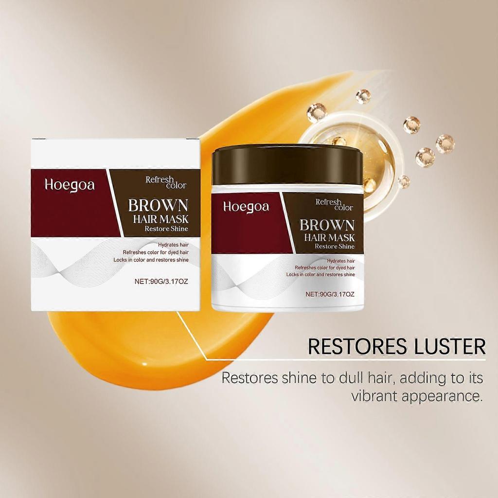 Hair Care And Color-Fixing Hair Mask Nourishes Hair, Makes Hair Smooth, Moisturizes And Locks In Color, And Makes Hair Light And Lustrous
