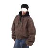 2026 Spring/Autumn Men's Trendy Loose Hooded Jacket - Fake Two-Piece, High Street Style