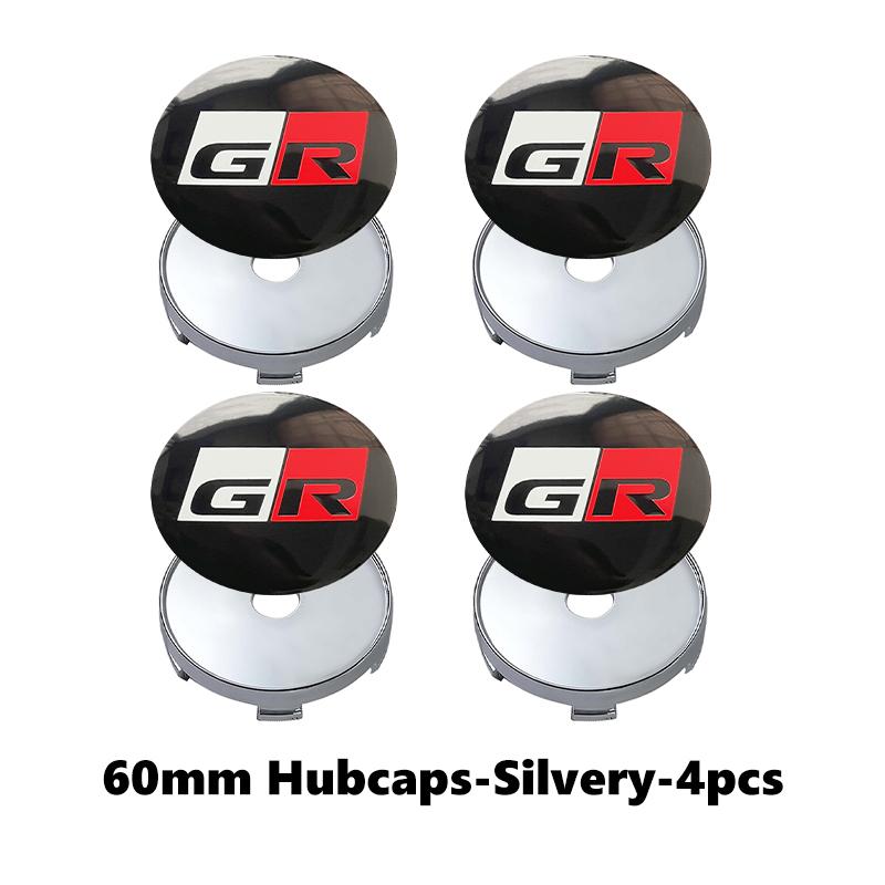 4pcs Car Badge Wheel Center Hub Cap Cover Accessories Auto Styling For Toyota Crown Land Cruiser RAV4 Camry Yaris Corolla Prius