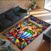 Personalized Crystal Velvet Carpet Custom Name Text,Asterix & Obelix Anti Slip Area Rug For Home Decoration