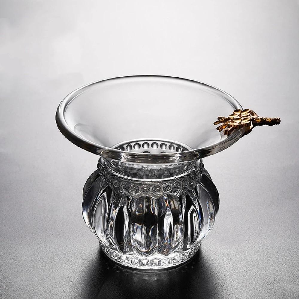 Japanese-Style Glass Tea Strainer Transparent Tea Distributor Tea Infuser  Office Style C