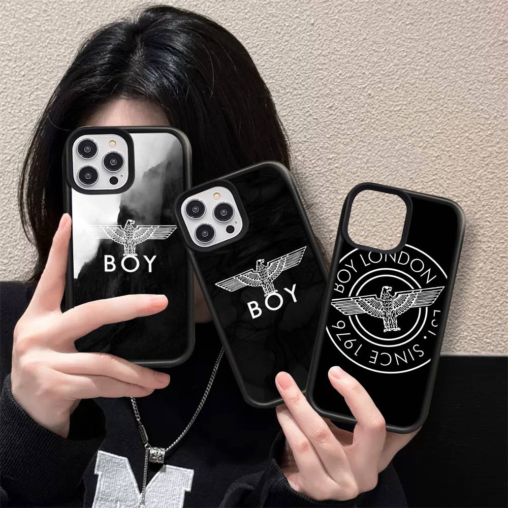 Fashion Brand Boy L-London Phone Case For IPhone 17 Pro 16 Plus 16 Pro Max 15 14 13 12 11 PC+TPU Back Cover