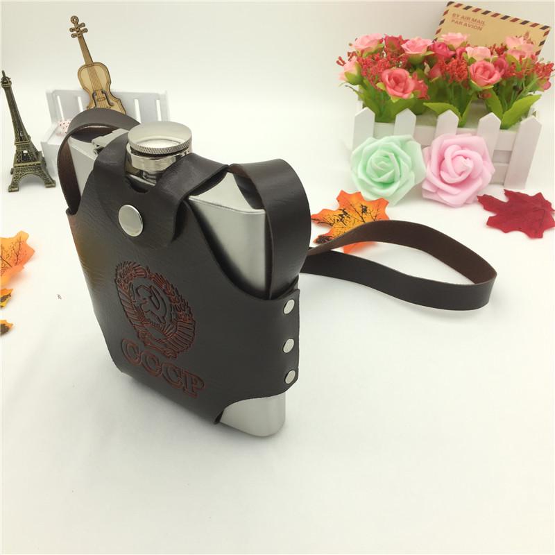 8/18/32/48/64 unzen Übergroße Whiskyflasche Flagon Cccp Tasche Tragbarer Edelstahl Alkohol Flachmann