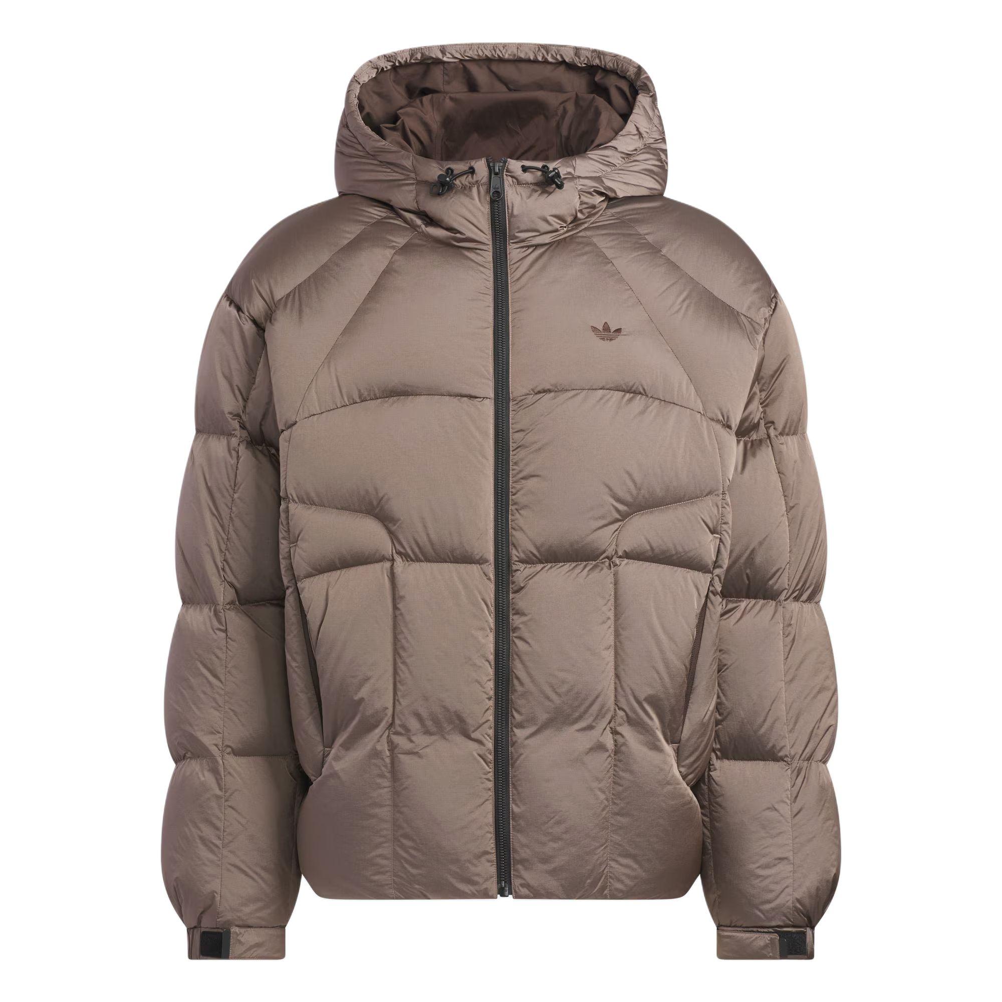 

Adidas Originals Puffy Down Jacket Warm Sports Loose Duck Down Hooded Puffer Coat Men Jackets KS6080 S