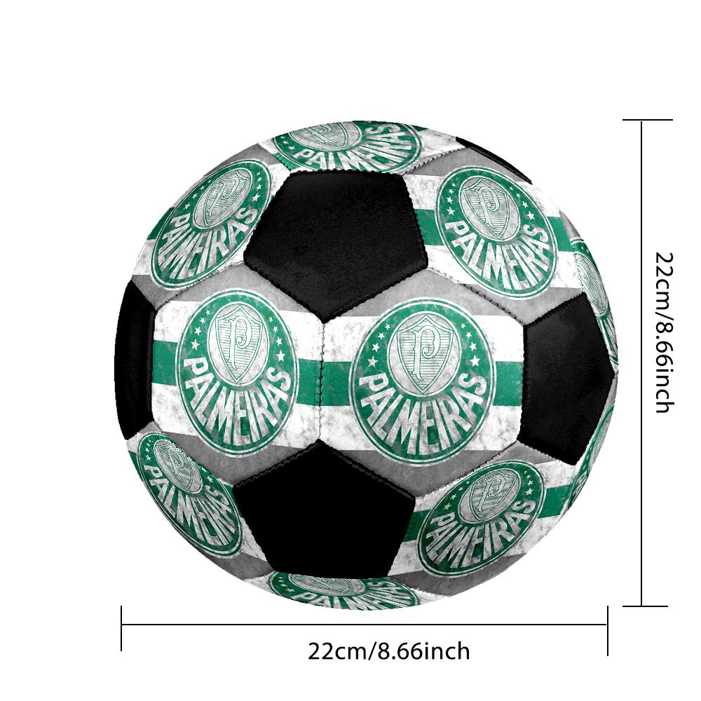 SIZE 5 SE Palmeiras Soccer Ball Colorful All Ages Machine Stitched PVC Competition Ready Durable High-Bounce