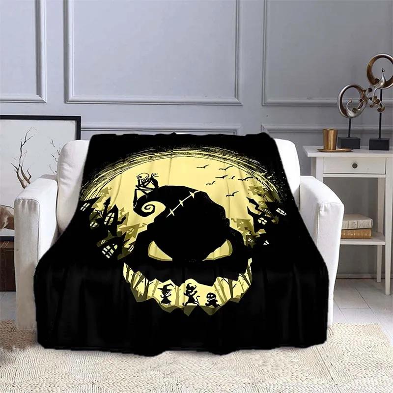 The Nightmare Before Christmas  Printed Blanket Kids Adult Blanket Soft Warm Bedding For Bed Sofa Travel Cover Blanket