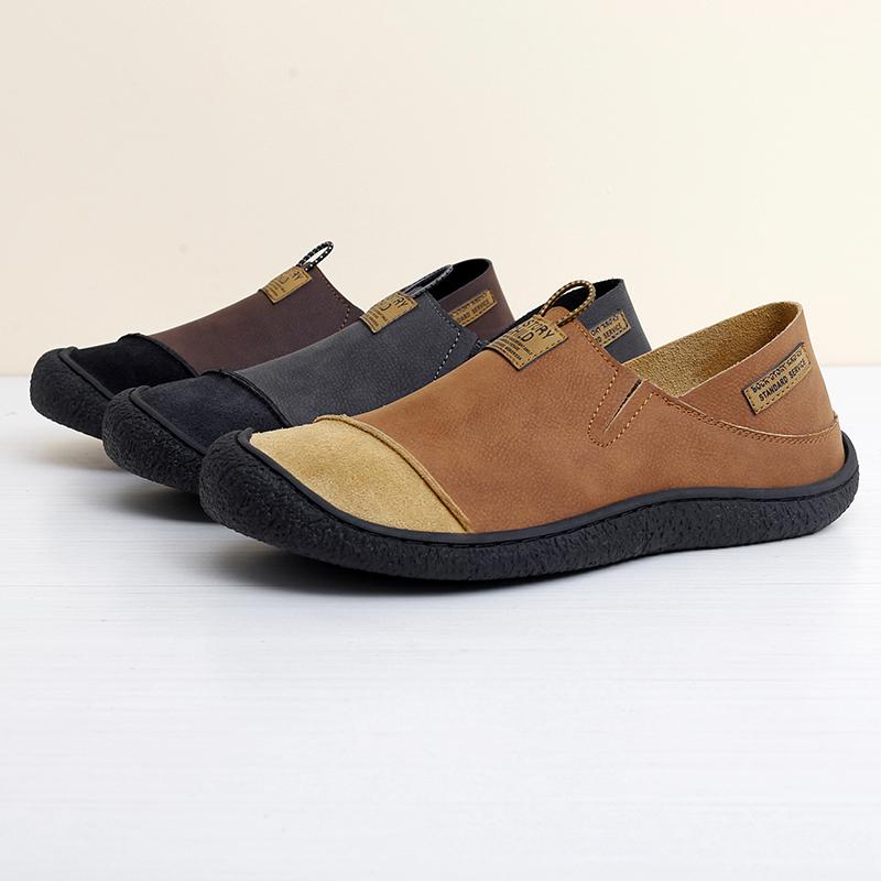 Herren Slipper Handgefertigt Lässige Lederschuhe Slip-on Fahrschuhe Mokassins