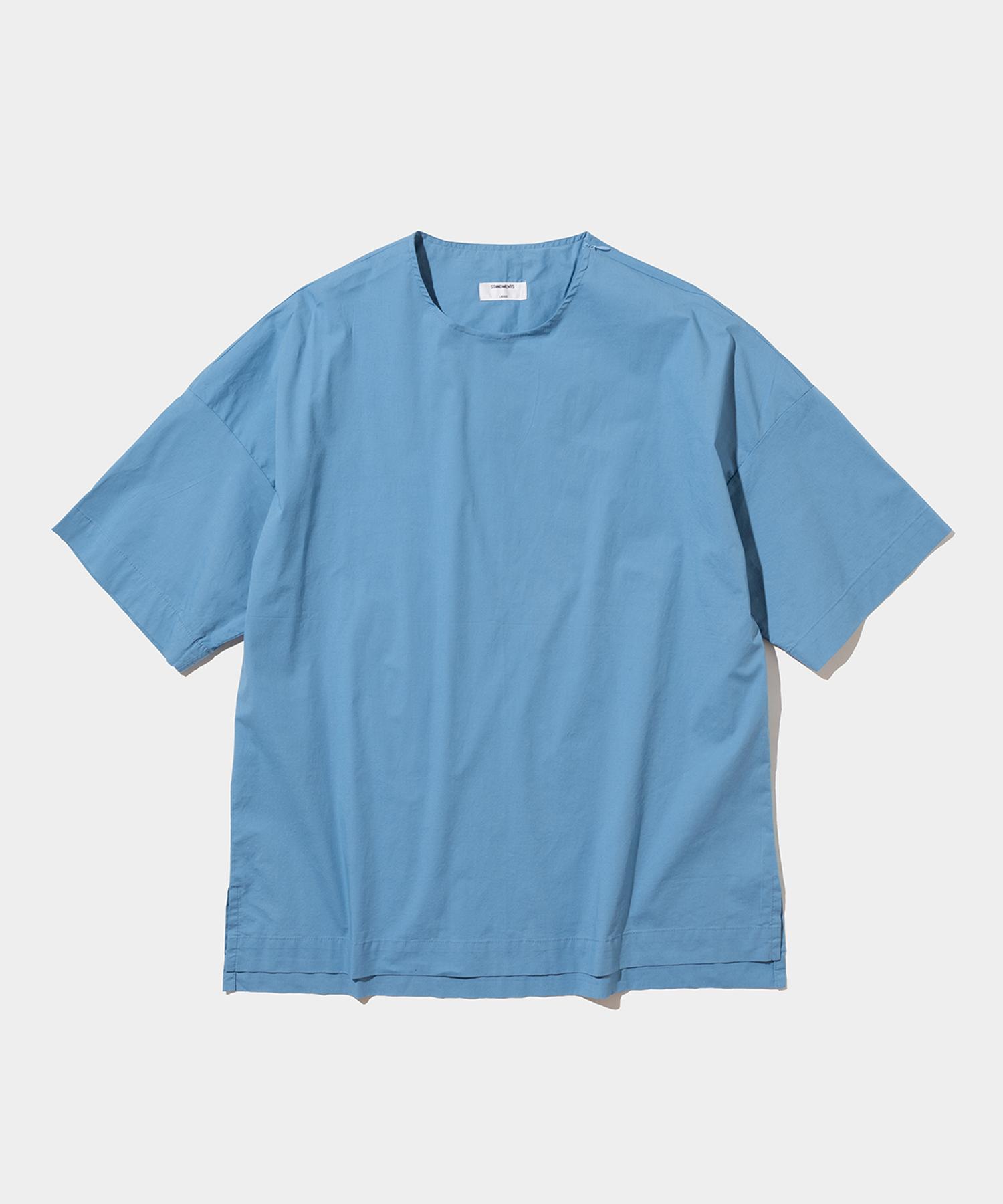 Stand Ments Woven T-Shirt Blue Medium