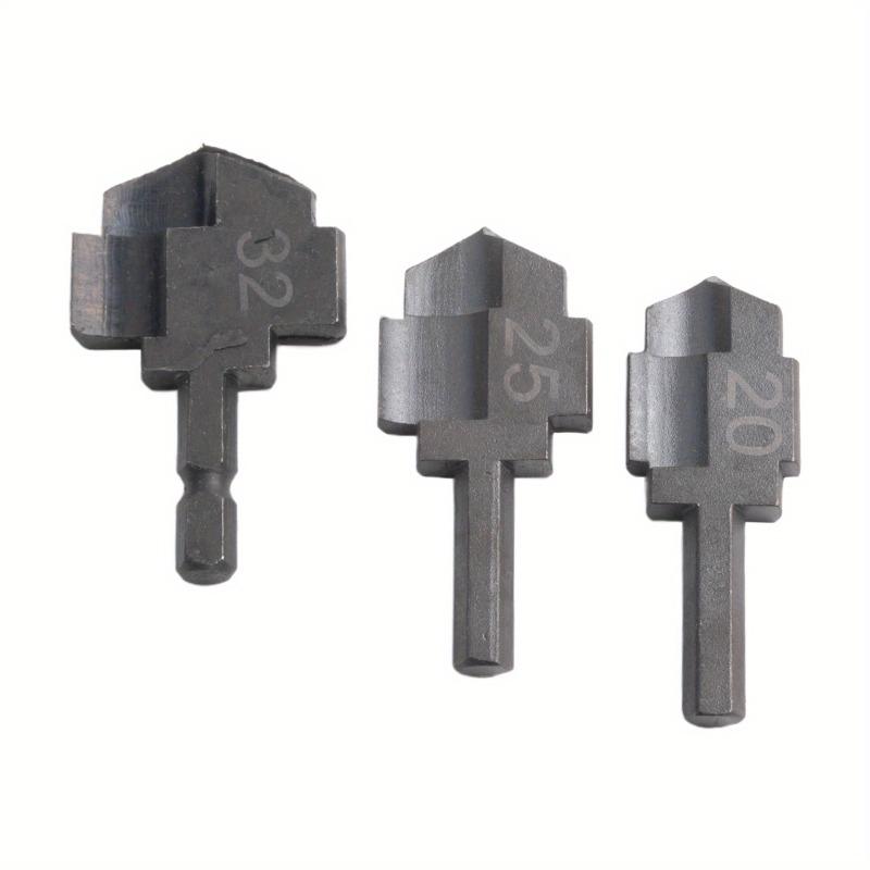 Lot De 3 Forets étagés 20/25/32 Mm Avec Rainure Pivotante Limite, Cônes