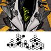 Honeycomb Gear Motorcycle Stickers for Moto Fairing Fuel Tank Waterproof Racing Helmet Vinyl Decals Motorcycle Accessories