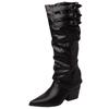 Tall Pleated Pile Boots Removable Two Wear Pointed Pants Boots Autumn Fashion High Heel Knight Boots Women's Boots