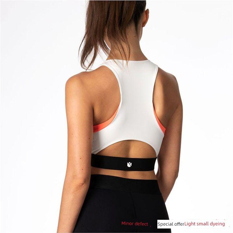 

Экспорт Женский Топ для Йоги Облегающий Короткий Летний Сексуальный Фитнес Спортивный Бюстгальтер Без Подушечек Быстросохнущий Дышащий Белый White (blemish, specials)((Note: Can t add pad)) S