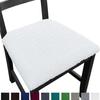 Chair Cover Fashion Check Design High Elasticity Jacquard Spandex Dining Room Chair Seat Cover for Household